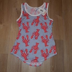 NWT Lularoe lobster print tank top size XS